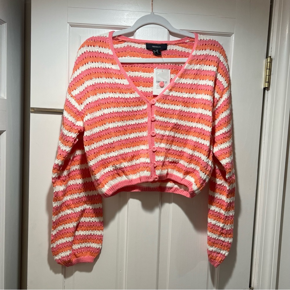 Forever21 striped cardigan size 0x